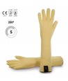 Guantes extra largos de kevlar anti corte nivel 5 y altas temperaturas 350ºC