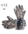 Guantes largos aluminizados para altas temperaturas hasta 500 ºC