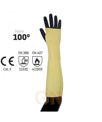 Manguitos de kevlar para altas temperaturas y con nivel 3 anticorte