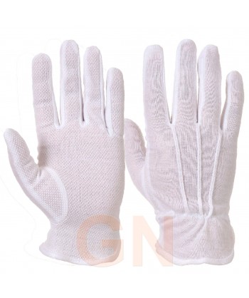 Guantes blancos muy finos para uniformidad. Antideslizantes