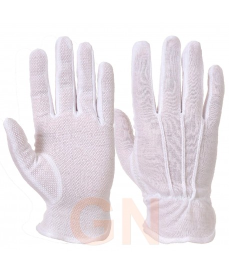 Guantes blancos muy finos para uniformidad. Antideslizantes