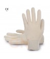 Guantes finos de algodón con puños elásticos