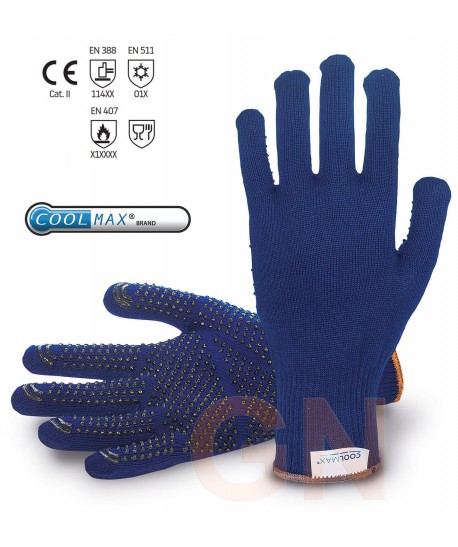 Guante con fibras Coolmax y Thermocool para frío y calor