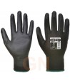 Guantes finos de nailon y poliuretano color negros