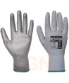 Guantes finos de nailon y poliuretano color grises