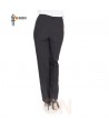 Pantalón semi ajustado de talle alto para mujer sin bolsillos
