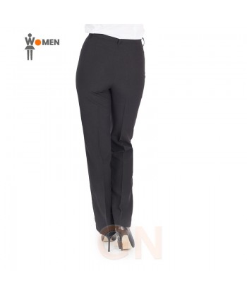 Pantalón de microfibra, talle alto sin bolsillos para mujer