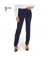 Pantalón de talle medio sin bolsillos para mujer