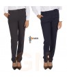 Pantalón elástico ajustado con bolsillos para señora
