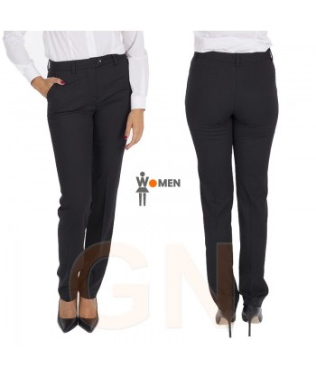 Pantalón elástico ajustado con bolsillos para señora