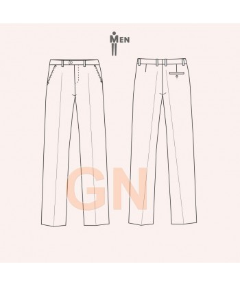 Pantalón Slim Fit sin pinzas para hombre