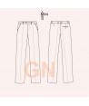 Pantalón Slim Fit sin pinzas para hombre