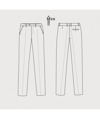 Pantalón Slim Fit elástico sin pinzas para hombre
