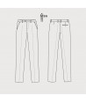 Pantalón Slim Fit elástico sin pinzas para hombre
