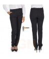 Pantalón de lycra, ajustado con bolsillos, sin pinzas para mujer