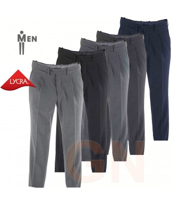 Pantalón Regular Fit, lana, elástico para hombre