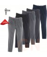 Pantalón Regular Fit, lana, elástico para hombre