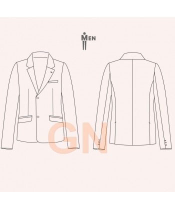 Americana SLIM FIT ajustada, elástica para hombre