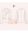 Americana SLIM FIT ajustada, elástica para hombre