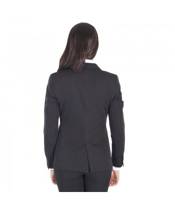 Americana ajustada en tejido elástico para mujer