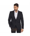 Americana SUPER SLIM bielástica para traje de hombre, cierre un botón