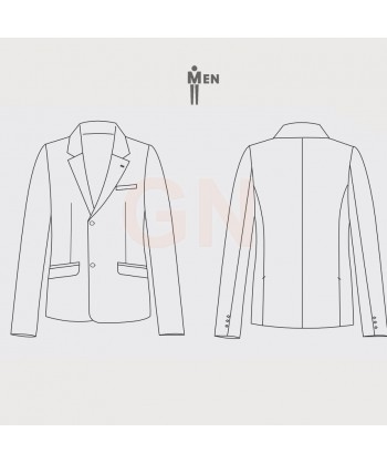 Americana Slim Fit tejido elástico para hombre