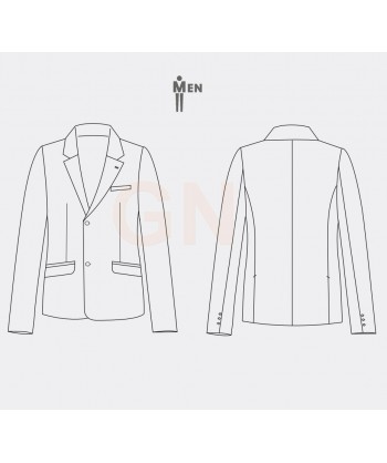 Americana Slim Fit con tejido elástico para hombre