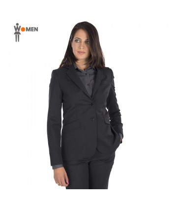 Chaqueta ajustada con tejido grueso elástico para invierno