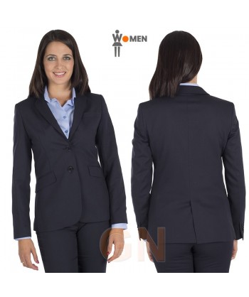 Chaqueta ajustada con tejido grueso elástico para invierno