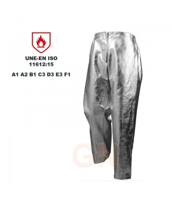 Pantalón aluminizado y kevlar muy ligero de una capa 250ºC