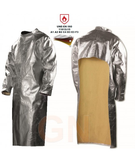 Mandil aluminizado de tres capas