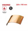 Visor panorámico oro para capuchón aluminizado