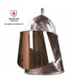 Cubrecasco aluminizado y kevlar muy ligero de una capa con visor oro