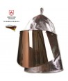 Cubrecasco con casco aluminizado con visor oro