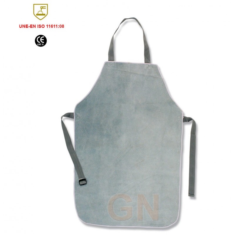 Mandil para soldadura de serraje gris