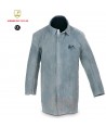 Chaqueta para soldadura de serraje gris