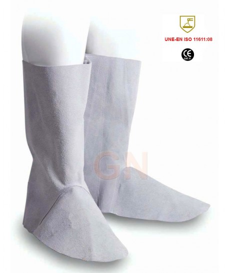 Polainas para soldadura de serraje gris