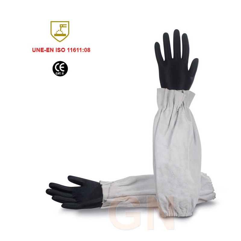 Manguitos al codo para soldadura de serraje gris