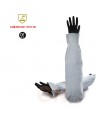 Manguitos al hombro para soldadura de serraje gris