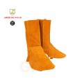 Polainas de serraje amarillo para soldadura