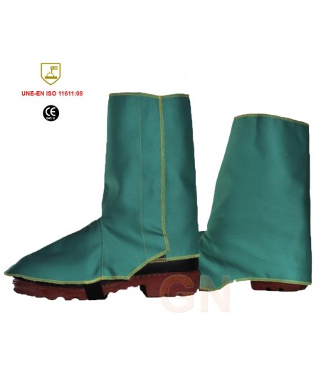 Polainas de algodón FR (Flame Retardant) para soldadura