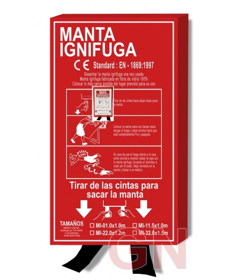 Manta ignífuga de fibra de vidrio apaga fuegos