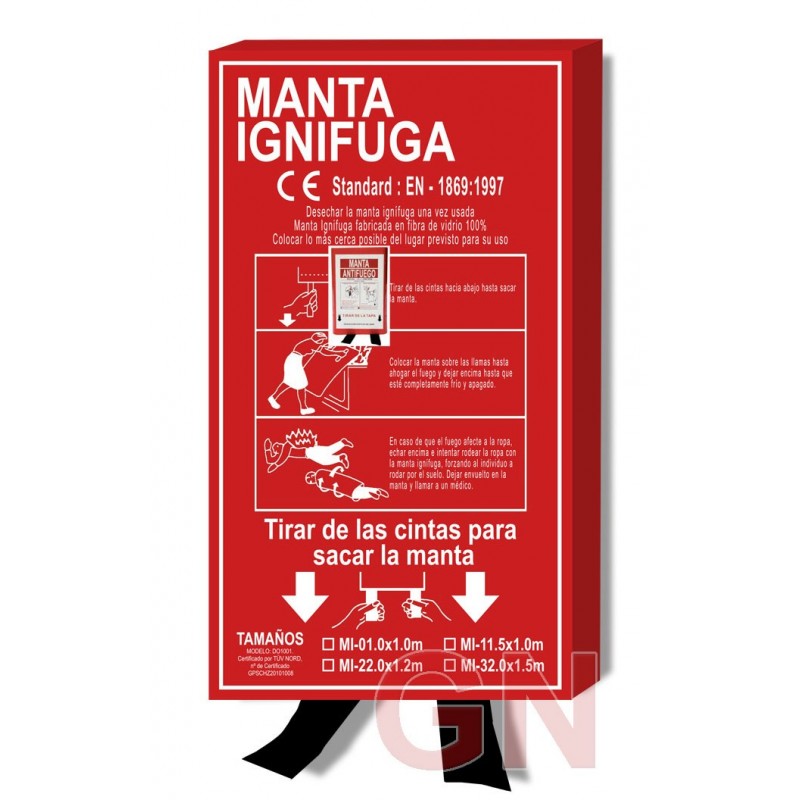 Manta ignífuga de fibra de vidrio apaga fuegos