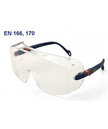 Sobregafas de seguridad de policarbonato incoloro