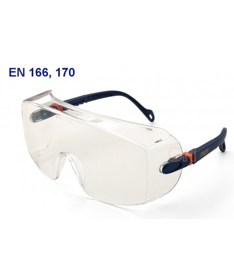 Sobregafas de seguridad de policarbonato incoloro
