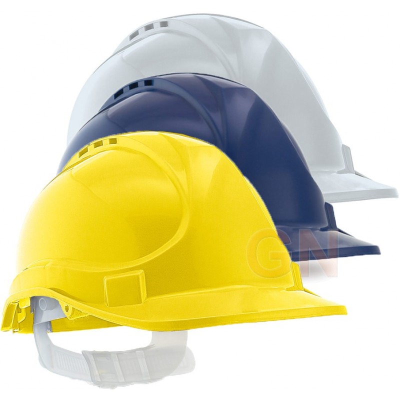 Casco con banda desudadora y ventilado
