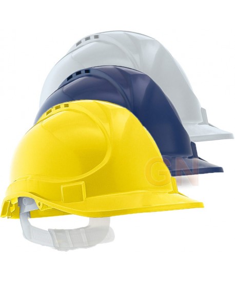 Casco con banda desudadora y ventilado