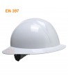 Casco de seguridad con ala ancha y ruleta