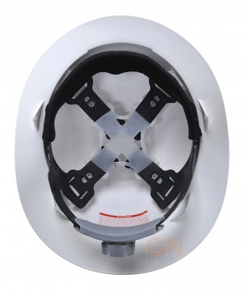 Casco de seguridad con ala ancha y ruleta