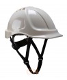 Casco de seguridad luminiscente y con barbuquejo